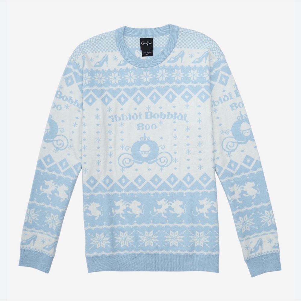 Disney Cinderella ibbidi bobbidi boo winter sweater nwt - Picture 1 of 2